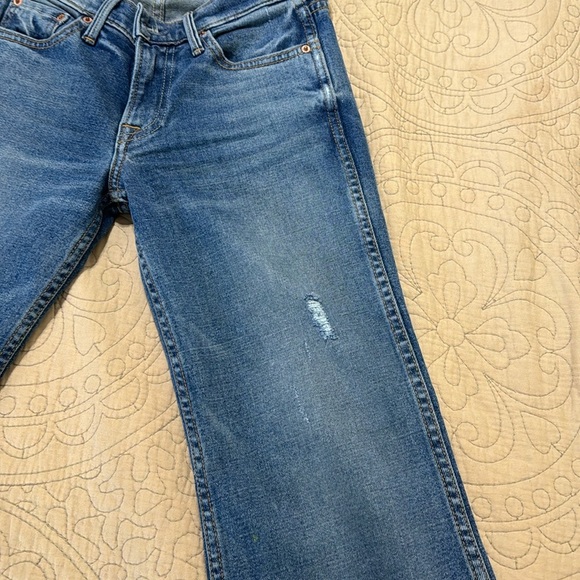 GRLFRND Joan Raw Hem Crop Flare Jean - Picture 4 of 10